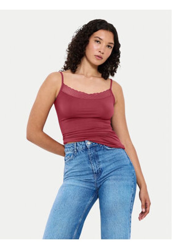 Triumph Top Feel Of Modal 10221654 Różowy Slim Fit. Kolor: różowy