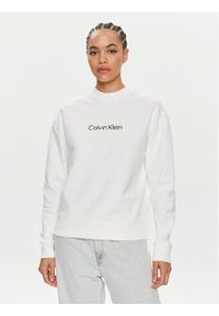 Calvin Klein Bluza Hero Logo K20K205450 Biały Regular Fit. Kolor: biały. Materiał: bawełna #1