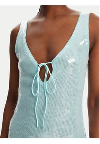 BARDOT - Bardot Sukienka koktajlowa Isha Sequin 59272DB Turkusowy Slim Fit. Kolor: turkusowy. Materiał: syntetyk. Styl: wizytowy #6