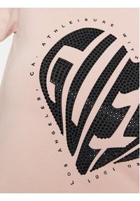 Guess T-Shirt V5RI08 J1314 Różowy Slim Fit. Kolor: różowy. Materiał: bawełna #5