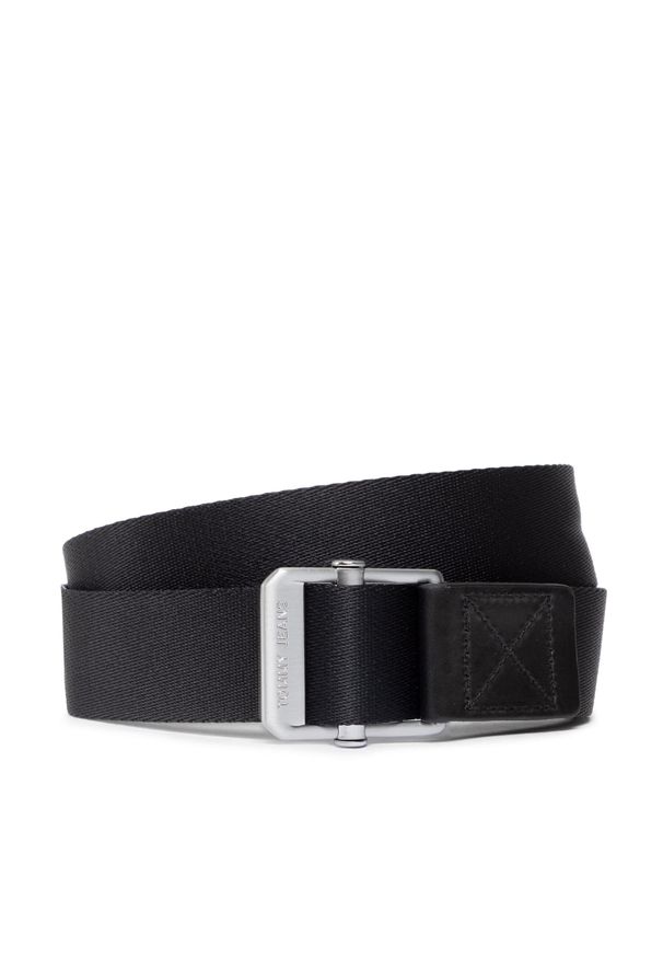 Pasek Męski Tommy Jeans Tjm New Reversible Webbing 3.5 AM0AM09005 BDS. Kolor: czarny. Materiał: materiał
