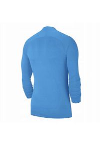Nike - Bluza Męska Park DriFIT Base Layer Top. Kolor: niebieski. Sport: turystyka piesza