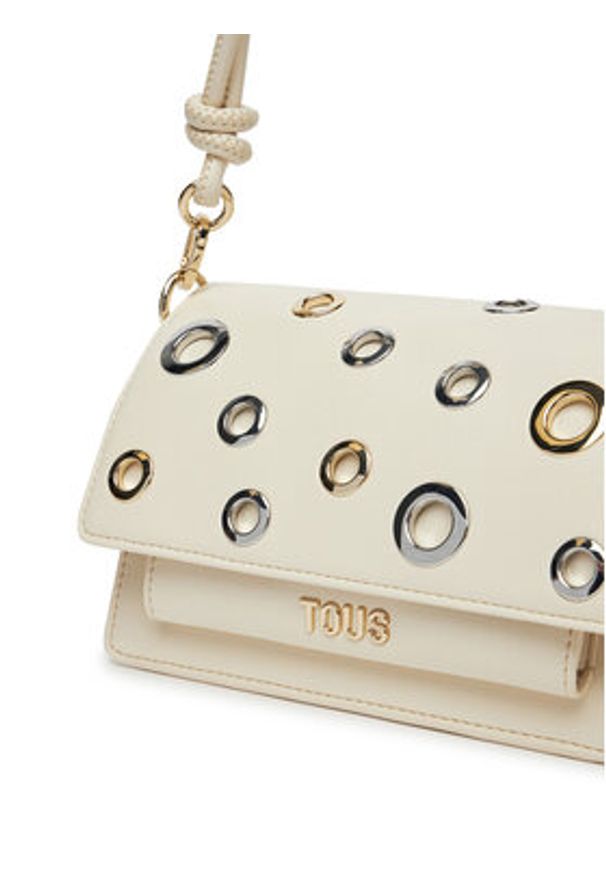 Tous - TOUS Torebka Audree Eyelets 2002202901 Beżowy. Kolor: beżowy. Materiał: skórzane