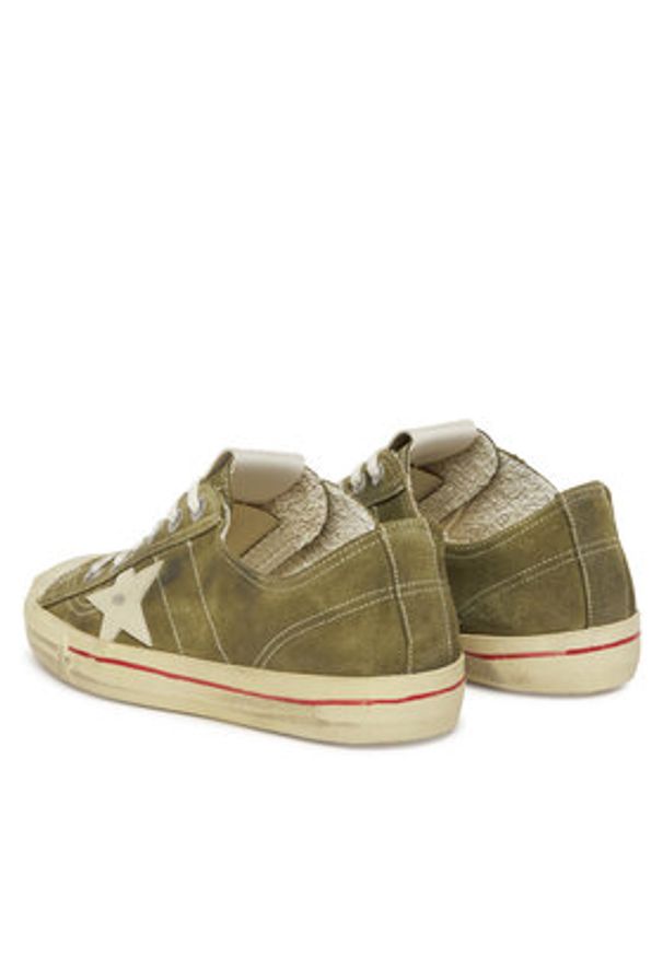 GOLDEN GOOSE - Golden Goose Trampki MF00129.F003417.35817 Khaki. Kolor: brązowy. Materiał: skóra, zamsz