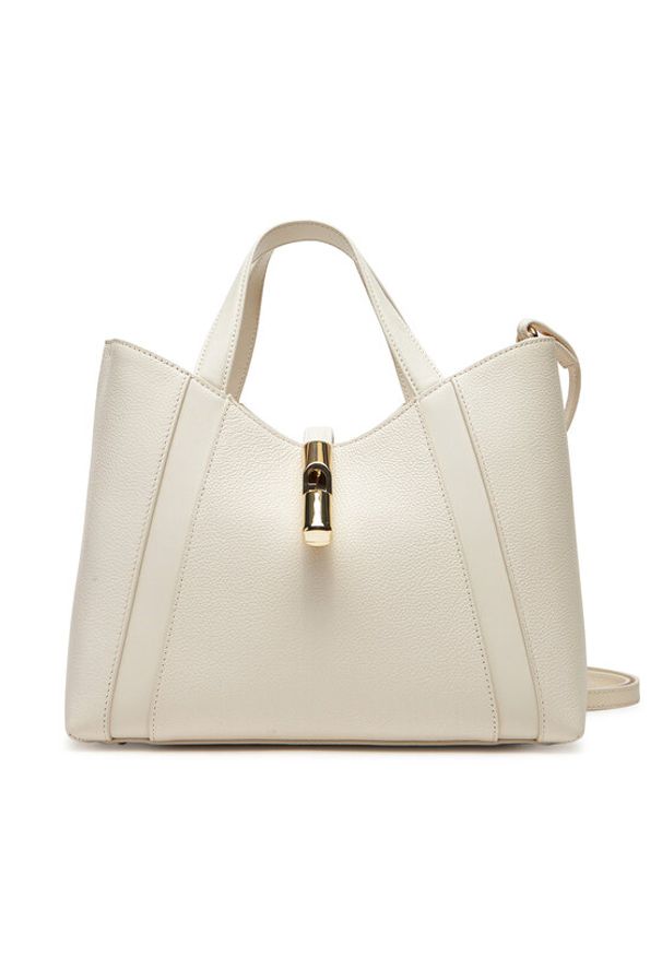 Furla Torebka Goccia S WB01789 BX3353 KH PNN00 Écru. Materiał: skórzane