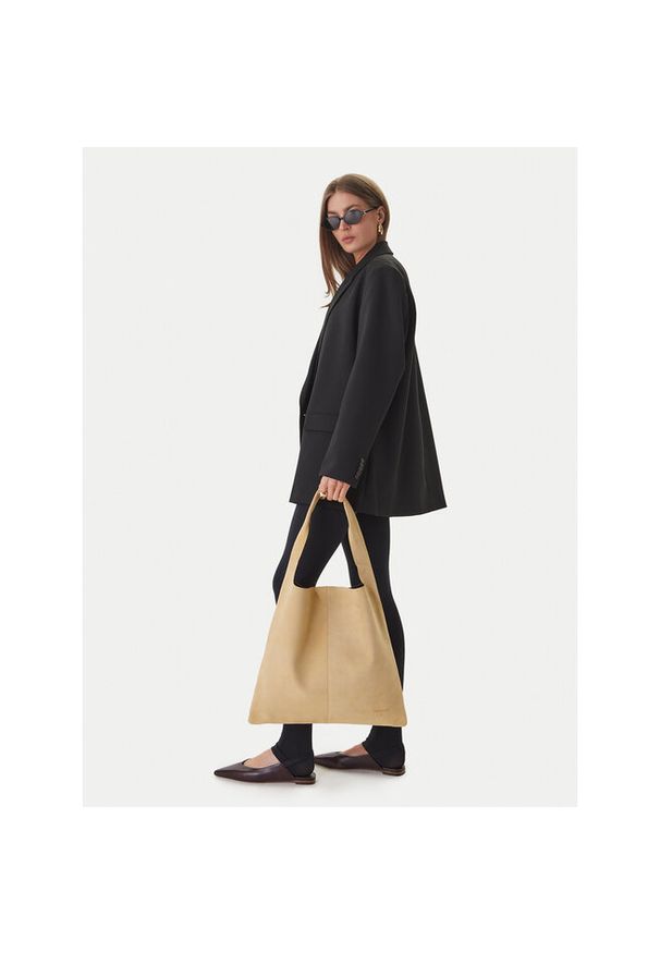 Torebka Patrizia Pepe. Kolor: beżowy