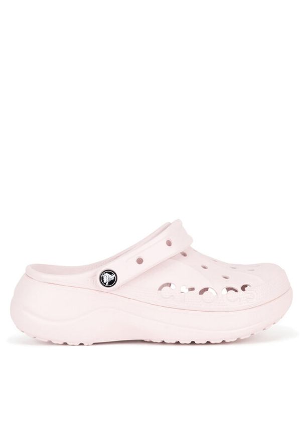 Crocs Klapki BAYA PLATFORM CLOG 208186-6PI Różowy. Kolor: różowy. Materiał: materiał, syntetyk. Obcas: na platformie
