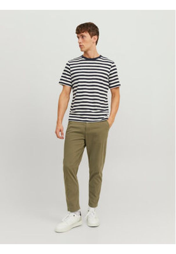 Jack & Jones Chinosy Harlow 12242188 Zielony Tapered Fit. Kolor: zielony. Materiał: bawełna