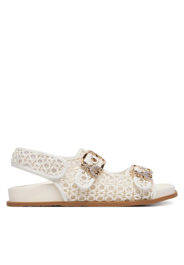 Patrizia Pepe Sandały PPJ383.06 Biały. Kolor: biały. Materiał: skóra