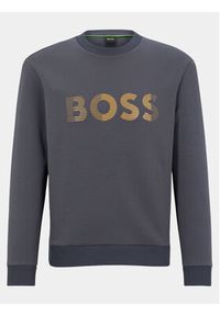 BOSS - Boss Bluza Salbo 1 50493511 Szary Regular Fit. Kolor: szary. Materiał: bawełna