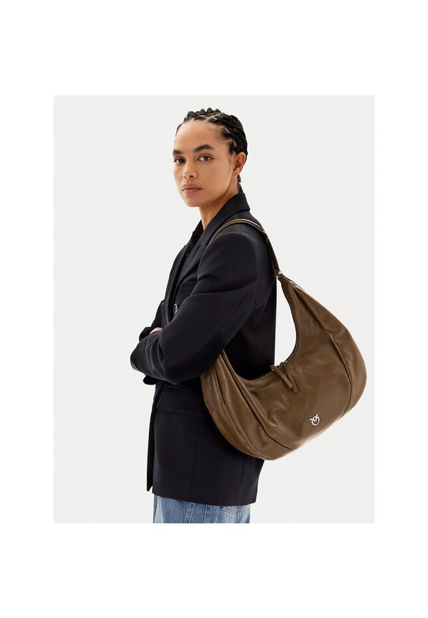 Pinko - Torebka PINKO. Kolor: brązowy