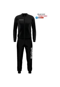 Zestaw sportowy Givova Cuba S. Kolor: czarny. Materiał: polar, dresówka. Sport: piłka nożna