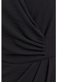 Morgan Sukienka kolor czarny mini dopasowana. Kolor: czarny. Materiał: tkanina. Wzór: gładki. Typ sukienki: dopasowane. Długość: mini #3