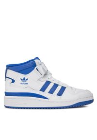 Adidas - adidas Sneakersy Forum Mid FZ2085 Biały. Kolor: biały. Materiał: skóra