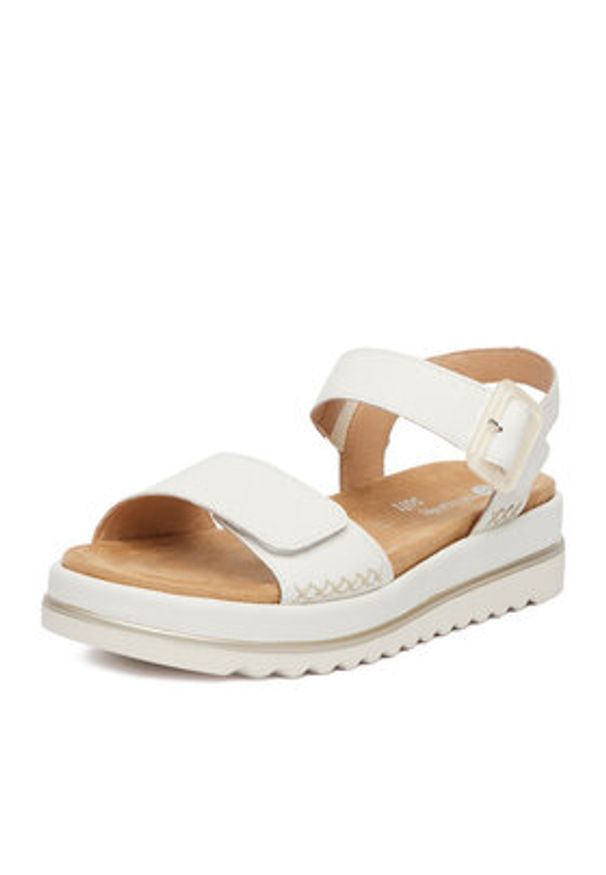 Remonte Sandały CEO-D3P53-80 Biały. Kolor: biały. Materiał: syntetyk, skóra