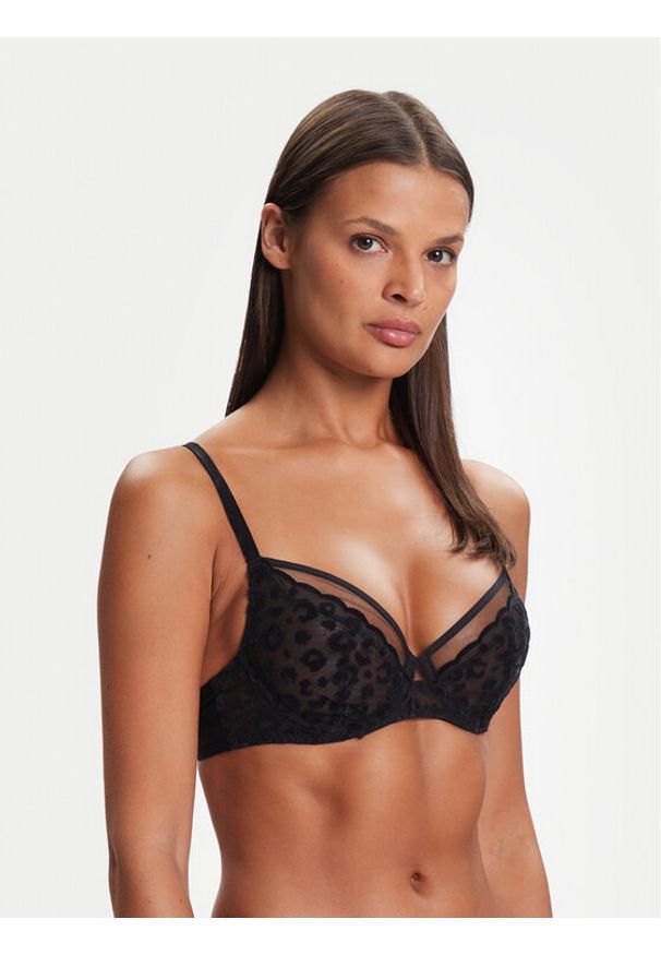 Chantelle Biustonosz z fiszbiną Pulp Girls C22XM0 Czarny. Kolor: czarny. Materiał: syntetyk