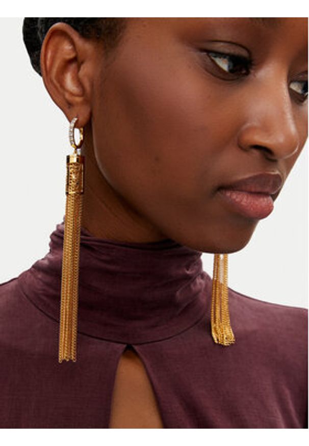 Elisabetta Franchi Kolczyki OR-29A-47E2-V340 Złoty. Materiał: złote. Kolor: złoty