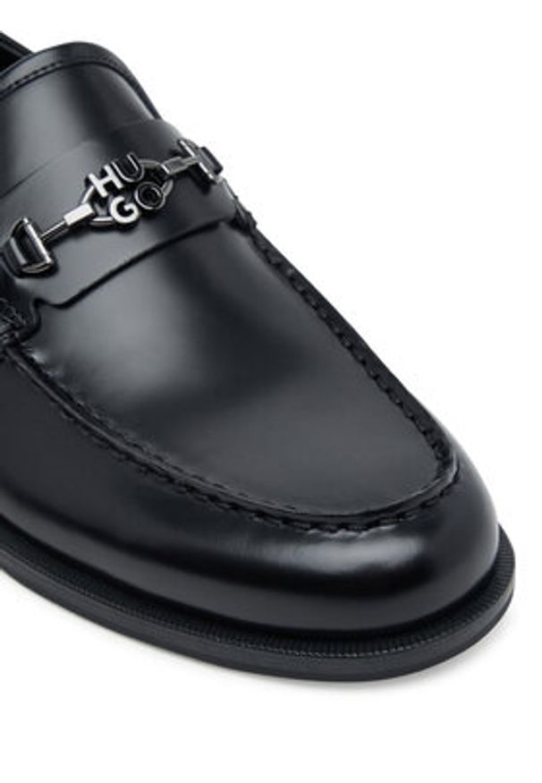 Hugo - HUGO Półbuty Varian 50548574 Czarny. Kolor: czarny. Materiał: skóra