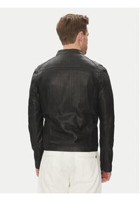 Serge Pariente Kurtka skórzana Leni Czarny Slim Fit. Kolor: czarny. Materiał: skóra #3