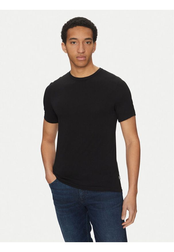 BOSS Komplet 3 t-shirtów 50534019 Czarny Slim Fit. Kolor: czarny. Materiał: wiskoza