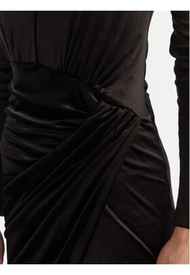 Babylon Sukienka koktajlowa MF204C Czarny Slim Fit. Kolor: czarny. Materiał: syntetyk. Styl: wizytowy