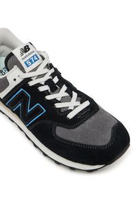 New Balance Sneakersy U574QRB Czarny. Kolor: czarny. Materiał: zamsz, skóra. Model: New Balance 574 #6
