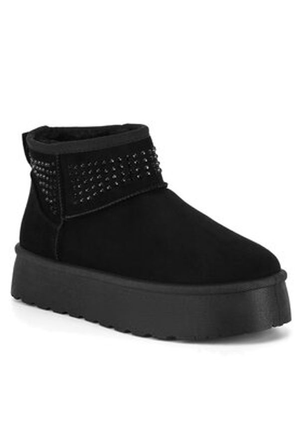 Jenny Fairy Śniegowce WSX23-18 Czarny. Kolor: czarny. Materiał: materiał