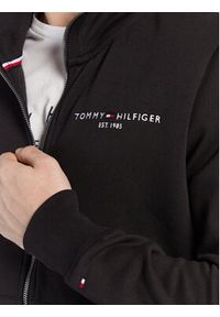 TOMMY HILFIGER - Tommy Hilfiger Bluza Logo MW0MW29327 Czarny Regular Fit. Kolor: czarny. Materiał: syntetyk, bawełna