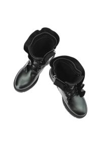 Zielone Botki Armodo Eleganckie Buty Damskie. Kolor: zielony. Materiał: skóra. Szerokość cholewki: normalna. Styl: elegancki #8