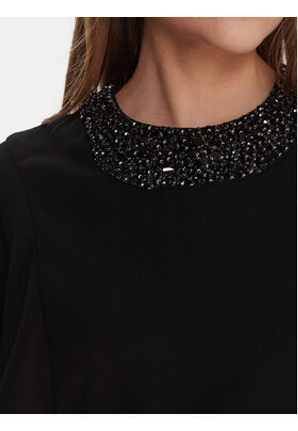 Lola Casademunt by Maite Sukienka koktajlowa MF2516012 Czarny Regular Fit. Kolor: czarny. Materiał: syntetyk. Styl: wizytowy