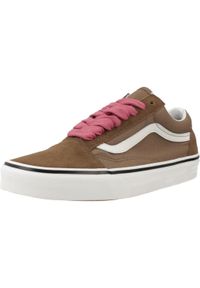 Vans - Buty VANS OLD SKOOL POP Brązowy. Kolor: brązowy. Materiał: tkanina, skóra. Model: Vans Old Skool. Sport: skateboard