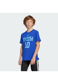 Adidas - Koszulka Messi Name and Number Graphic Kids. Kolor: niebieski. Materiał: bawełna