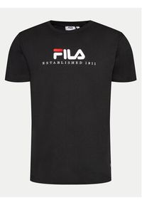 Fila T-Shirt FAU0147 Czarny Regular Fit. Kolor: czarny. Materiał: bawełna #14