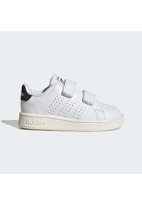 Adidas - Advantage Lifestyle Court Two Hook-and-Loop Shoes. Kolor: biały, wielokolorowy, czarny. Materiał: materiał. Model: Adidas Advantage