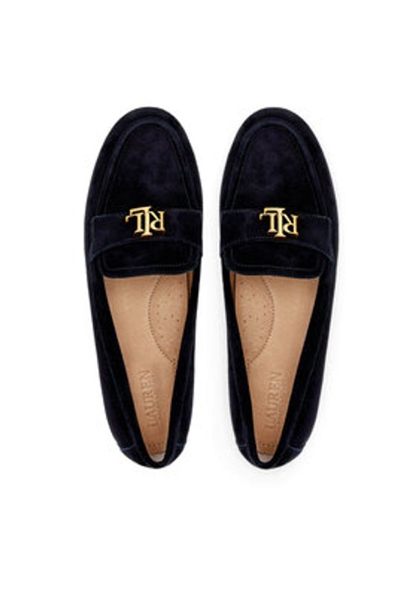 Lauren Ralph Lauren - LAUREN RALPH LAUREN Loafersy 802946809005 Czarny. Kolor: czarny. Materiał: skóra, zamsz