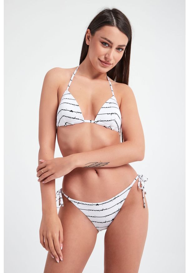 Emporio Armani Swimwear - Strój kąpielowy EMPORIO ARMANI SWIMWEAR. Wzór: paski, napisy