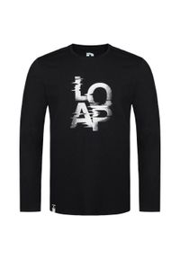 MEN'S HEALTH - LOAP Altron męska koszulka z długim rękawem, 2XL, czarna. Kolor: czarny. Materiał: elastan, bawełna. Długość rękawa: długi rękaw. Długość: długie #1