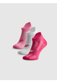 4f - 4F Skarpetki krótkie sportowe (3-pack) dziewczęce - multikolor 32-34. Kolor: wielokolorowy. Materiał: dzianina, materiał #1