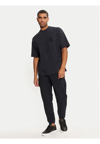 Armani Exchange T-Shirt 6DZMJF ZJLFZ 1510 Granatowy Regular Fit. Kolor: niebieski. Materiał: bawełna