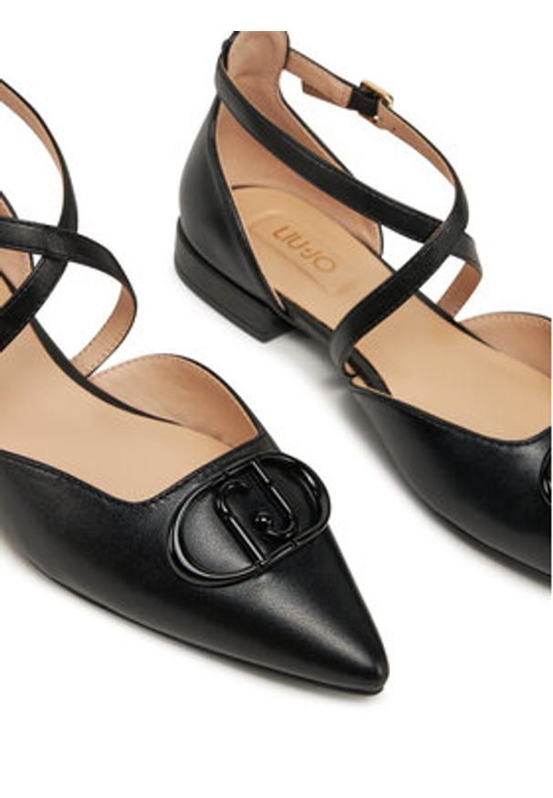 Liu Jo Baleriny Viola 19 SA5025 PX460 Czarny. Kolor: czarny. Materiał: skóra