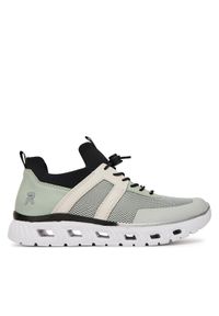 Rieker Sneakersy M6061-52 Zielony. Kolor: zielony. Materiał: materiał