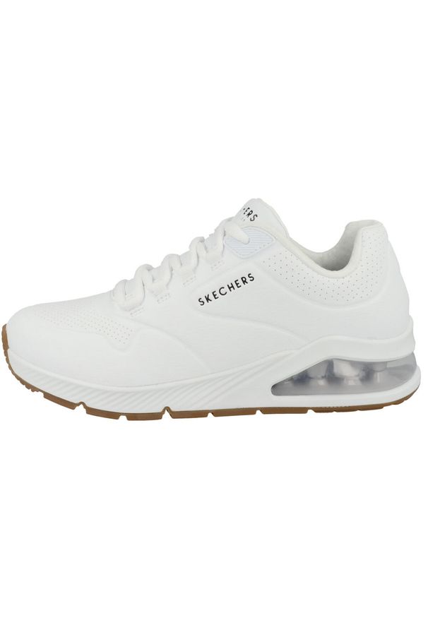 skechers - Buty sportowe Sneakersy damskie, Skechers Uno 2 - Air Around You. Zapięcie: sznurówki. Kolor: biały. Materiał: materiał, syntetyk. Szerokość cholewki: normalna. Sport: turystyka piesza