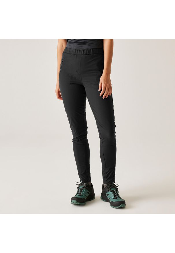 Regatta - Spodnie turystyczne damskie Pentre Stretch. Kolor: czarny. Materiał: materiał. Sezon: lato. Sport: turystyka piesza