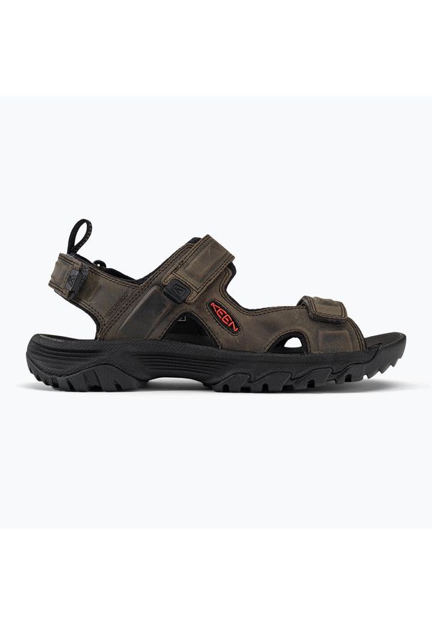 keen - Sandały męskie Keen Targhee III Open Toe Sandal. Nosek buta: otwarty. Kolor: szary. Sezon: lato