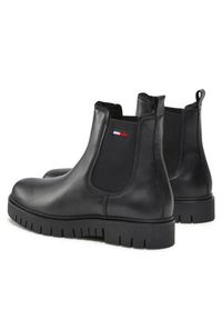 Tommy Jeans Sztyblety Warmlined Chelsea Boot EN0EN01991 Czarny. Kolor: czarny. Materiał: skóra #6