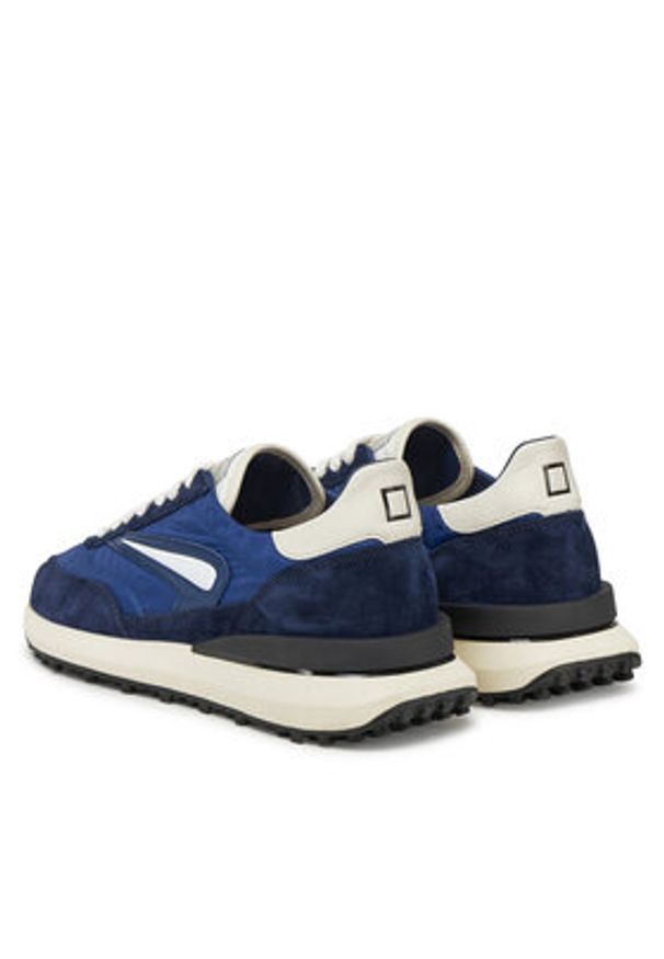 D.A.T.E. Sneakersy Athleta M421-AT-NY Granatowy. Kolor: niebieski. Materiał: zamsz, skóra