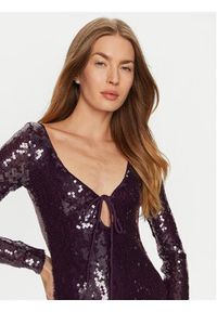 BARDOT - Bardot Sukienka koktajlowa 58859DB Fioletowy Regular Fit. Kolor: fioletowy. Materiał: syntetyk. Styl: wizytowy #6