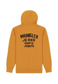 Wrangler - WRANGLER LOGO HOODIE MĘSKA BLUZA Z KAPTUREM NIEROZPINANA KAPTUR GOLDEN W656I4H43. Typ kołnierza: kaptur #6