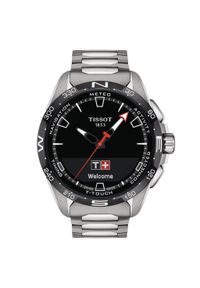 TISSOT T-Touch Connect Solar T121.420.44.051.00. Rodzaj zegarka: cyfrowe. Materiał: koronka. Styl: casual, klasyczny, sportowy