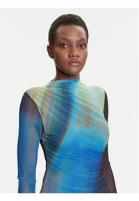 Desigual Sukienka codzienna Shira 25WWVK43 Niebieski Slim Fit. Okazja: na co dzień. Kolor: niebieski. Materiał: syntetyk. Typ sukienki: proste. Styl: casual #5